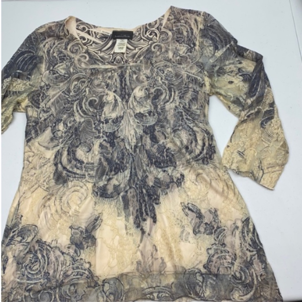 Brittany Black GRY/CREM  Tunic, L.  Winter Sale